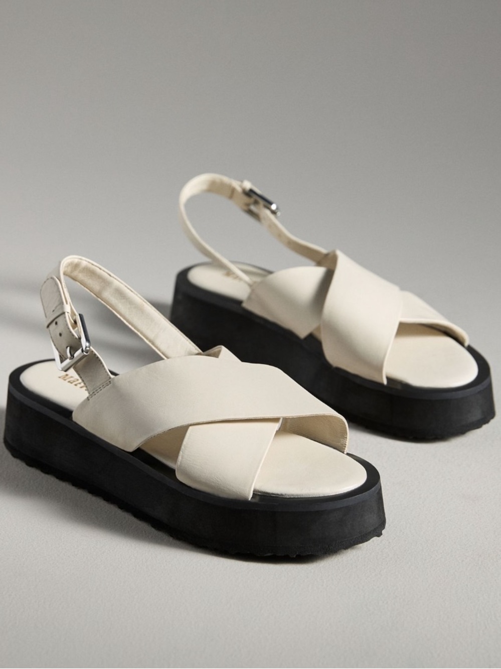 Maeve Cream Platform Sandals brand new
